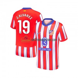 Atlético Madrid Trøje Julian Alvarez 19 Mænd Hjemmebane Fodboldsæt 2024-2025 Kortærmet