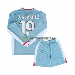 Atlético Madrid Trøje Julian Alvarez 19 Børn Udebane Fodboldsæt 2024-2025 Langærmet