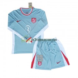 Atlético Madrid Trøje Julian Alvarez 19 Børn Udebane Fodboldsæt 2024-2025 Langærmet