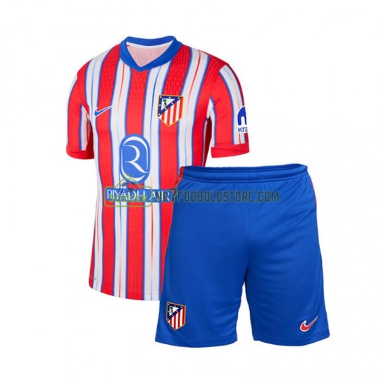 Atlético Madrid Trøje Børn Hjemmebane Fodboldsæt 2024-2025 Kortærmet