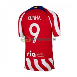 Atlético Madrid Trøje Matheus Cunha 9 Mænd Hjemmebane Fodboldsæt 2022-2023 Kortærmet
