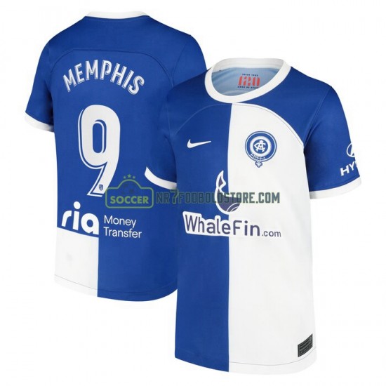 Atlético Madrid Trøje Memphis 9 120 Anniversary Mænd Hjemmebane Fodboldsæt 2022-2023 Kortærmet