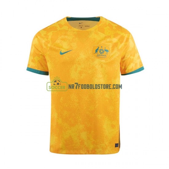 Australien Trøje Mænd Hjemmebane Fodboldsæt VM i fodbold 2022 Kortærmet