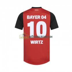 Bayer 04 Leverkusen Trøje Florian Wirtz 10 Mænd Hjemmebane Fodboldsæt 2024-2025 Kortærmet