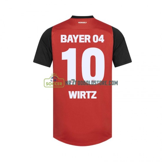 Bayer 04 Leverkusen Trøje Florian Wirtz 10 Mænd Hjemmebane Fodboldsæt 2024-2025 Kortærmet