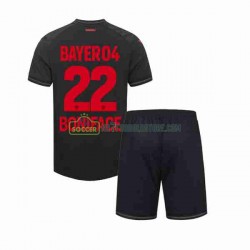 Bayer 04 Leverkusen Trøje Victor Boniface 22 Børn Hjemmebane Fodboldsæt 2023-2024 Kortærmet