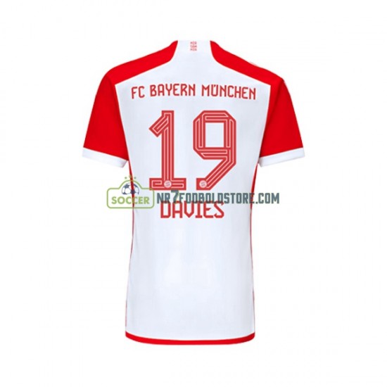 FC Bayern München Trøje Alphonso Davies 19 Mænd Hjemmebane Fodboldsæt 2023-2024 Kortærmet