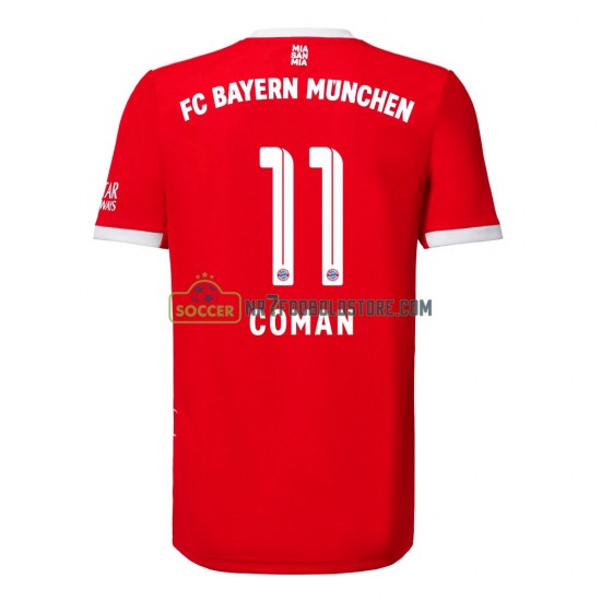 Bayern München Trøje Coman 11 Hjemmebane Fodboldsæt 2022-2023 Kortærmet