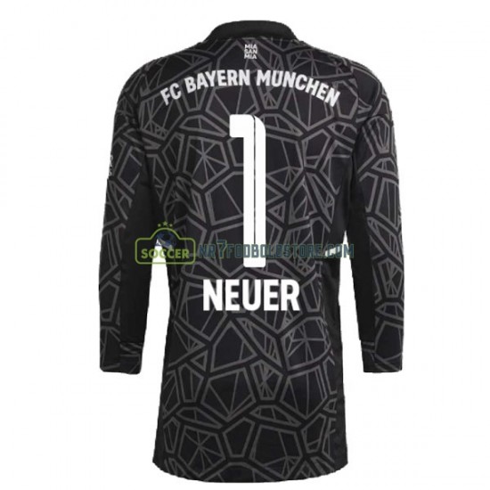 FC Bayern München Trøje Manuel Neuer 1 Målmand Mænd Udebane Fodboldsæt 2022-2023 Langærmet