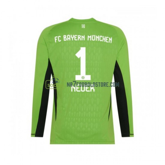 FC Bayern München Trøje Manuel Neuer 1 Målmand Mænd Udebane Fodboldsæt 2023-2024 Langærmet