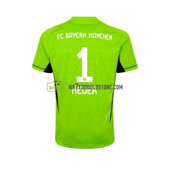 FC Bayern München Trøje Manuel Neuer 1 Målmand Mænd Udebane Fodboldsæt 2023-2024 Kortærmet