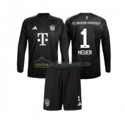 FC Bayern München Trøje Manuel Neuer 1 Målmand Børn Hjemmebane Fodboldsæt 2023-2024 Langærmet