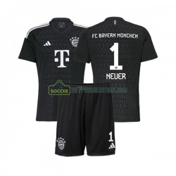 FC Bayern München Trøje Manuel Neuer 1 Målmand Børn Hjemmebane Fodboldsæt 2023-2024 Kortærmet