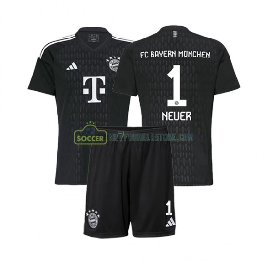 FC Bayern München Trøje Manuel Neuer 1 Målmand Børn Hjemmebane Fodboldsæt 2023-2024 Kortærmet