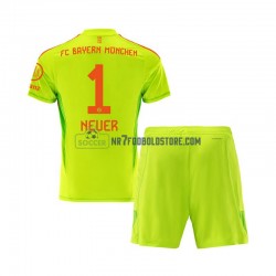 FC Bayern München Trøje Manuel Neuer 1 Målmand Børn Hjemmebane Fodboldsæt 2024-2025 Kortærmet