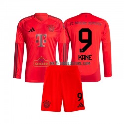 FC Bayern München Trøje Harry Kane 9 Børn Hjemmebane Fodboldsæt 2024-2025 Langærmet