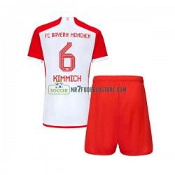 FC Bayern München Trøje Joshua Kimmich 6 Børn Hjemmebane Fodboldsæt 2023-2024 Kortærmet