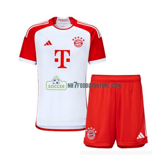 FC Bayern München Trøje Børn Hjemmebane Fodboldsæt 2023-2024 Kortærmet