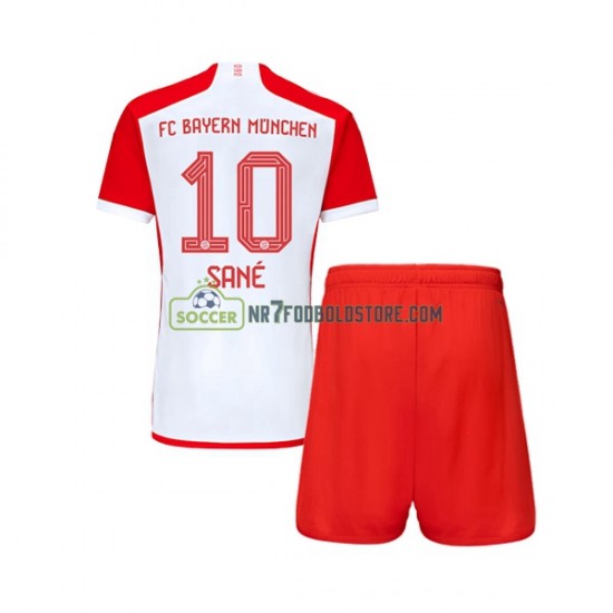 FC Bayern München Trøje Leroy Sane 10 Børn Hjemmebane Fodboldsæt 2023-2024 Kortærmet