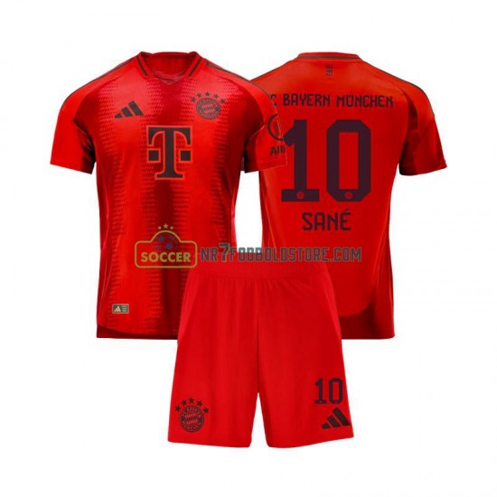 FC Bayern München Trøje Leroy Sane 10 Børn Hjemmebane Fodboldsæt 2024-2025 Kortærmet