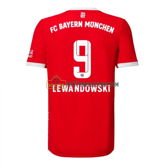 Bayern München Trøje Lewandowski 9 Hjemmebane Fodboldsæt 2022-2023 Kortærmet