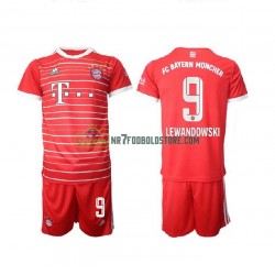 Bayern München Trøje Lewandowski 9 Børn Hjemmebane Fodboldsæt 2022-2023 Kortærmet