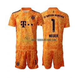 FC Bayern München Trøje Manuel Neuer 1 Målmand Børn Udebane Fodboldsæt 2022-2023 Kortærmet