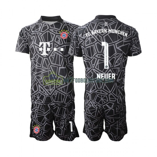 FC Bayern München Trøje Manuel Neuer 1 Målmand Børn Hjemmebane Fodboldsæt 2022-2023 Kortærmet