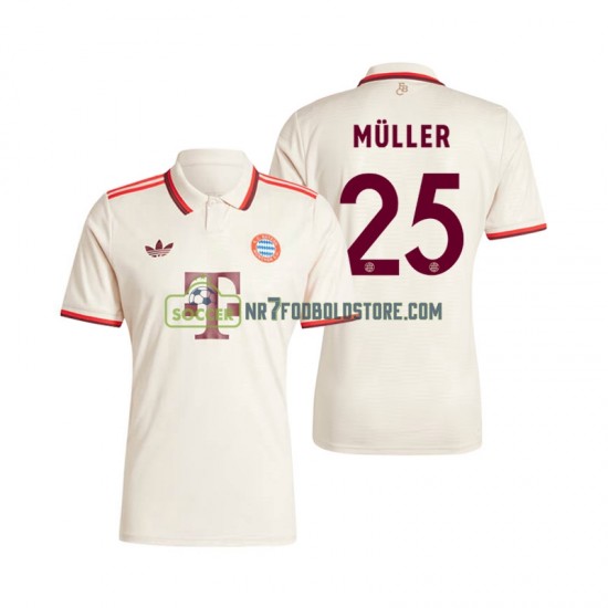 FC Bayern München Trøje Muller 25 Mænd 3. Valg Fodboldsæt 2024-2025 Kortærmet