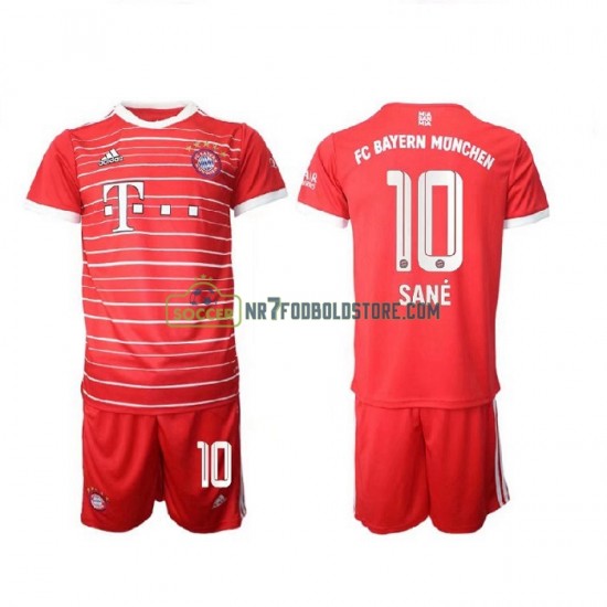 Bayern München Trøje Sane 10 Børn Hjemmebane Fodboldsæt 2022-2023 Kortærmet