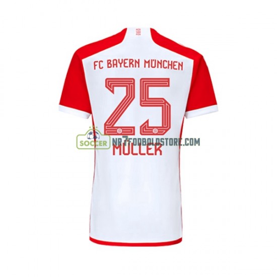 FC Bayern München Trøje Thomas Muller 25 Mænd Hjemmebane Fodboldsæt 2023-2024 Kortærmet