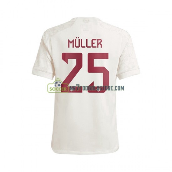 FC Bayern München Trøje Thomas Muller 25 Mænd 3. Valg Fodboldsæt 2023-2024 Kortærmet