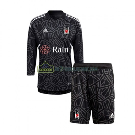 Besiktas Trøje Målmand Børn Udebane Fodboldsæt 2022-2023 Langærmet