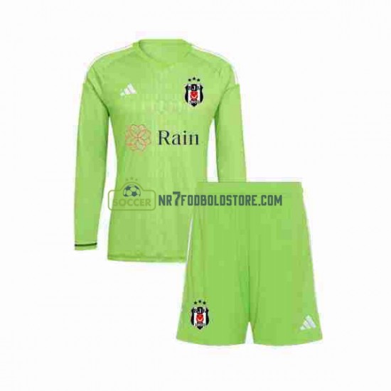 Besiktas Trøje Målmand Børn Udebane Fodboldsæt 2023-2024 Langærmet