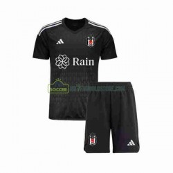 Besiktas Trøje Målmand Børn Hjemmebane Fodboldsæt 2023-2024 Kortærmet