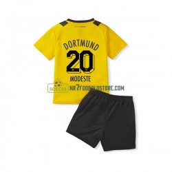 Borussia Dortmund Trøje Anthony Modeste 20 Børn Hjemmebane Fodboldsæt 2022-2023 Kortærmet