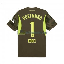 Borussia Dortmund Trøje Gregor Kobel 1 Målmand Mænd Udebane Fodboldsæt 2024-2025 Kortærmet