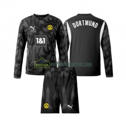 Borussia Dortmund Trøje Målmand Børn 4. Valg Fodboldsæt 2024-2025 Langærmet
