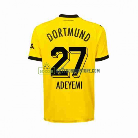 Borussia Dortmund Trøje Karim Adeyemi 27 Mænd Hjemmebane Fodboldsæt 2023-2024 Kortærmet