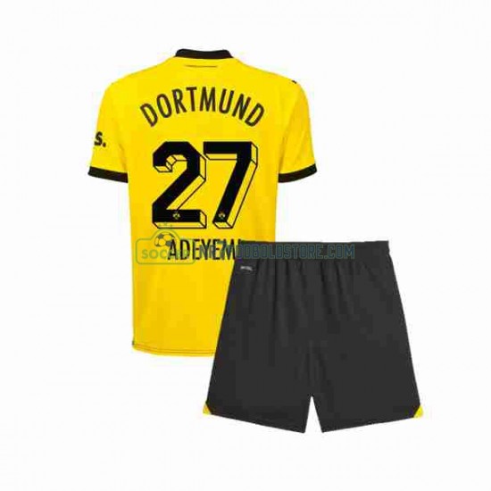 Borussia Dortmund Trøje Karim Adeyemi 27 Børn Hjemmebane Fodboldsæt 2023-2024 Kortærmet