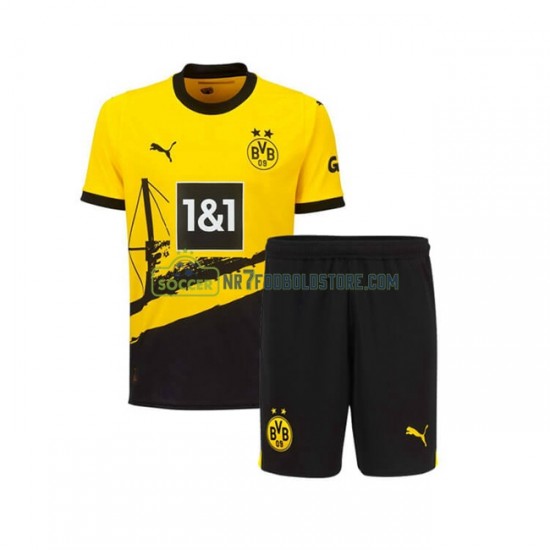 Borussia Dortmund Trøje Børn Hjemmebane Fodboldsæt 2023-2024 Kortærmet