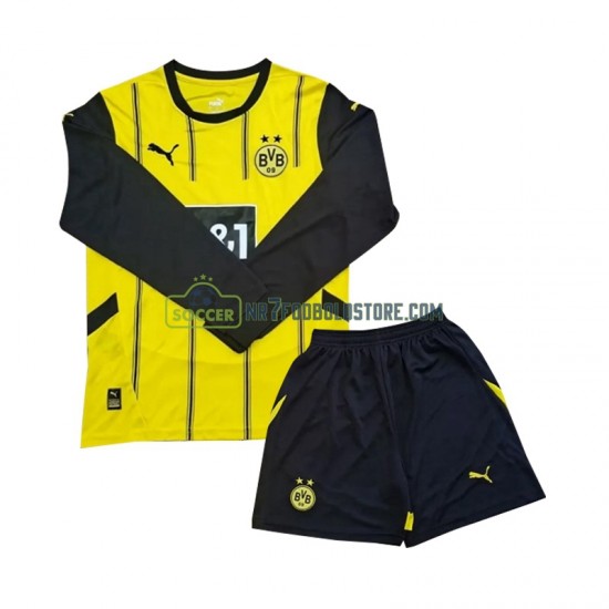 Borussia Dortmund Trøje Børn Hjemmebane Fodboldsæt 2024-2025 Langærmet