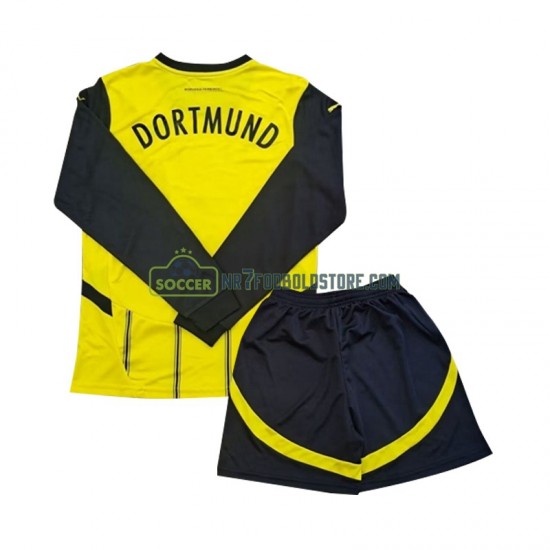 Borussia Dortmund Trøje Børn Hjemmebane Fodboldsæt 2024-2025 Langærmet