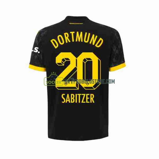 Borussia Dortmund Trøje Marcel Sabitzer 20 Mænd Udebane Fodboldsæt 2023-2024 Kortærmet