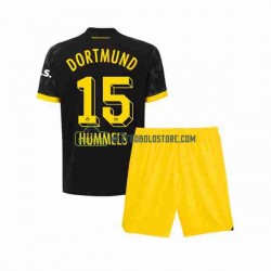 Borussia Dortmund Trøje Mats Hummels 15 Børn Udebane Fodboldsæt 2023-2024 Kortærmet