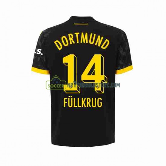 Borussia Dortmund Trøje Niclas Fullkrug 14 Mænd Udebane Fodboldsæt 2023-2024 Kortærmet