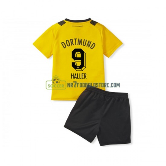 Borussia Dortmund Trøje Sebastien Haller 9 Børn Hjemmebane Fodboldsæt 2022-2023 Kortærmet