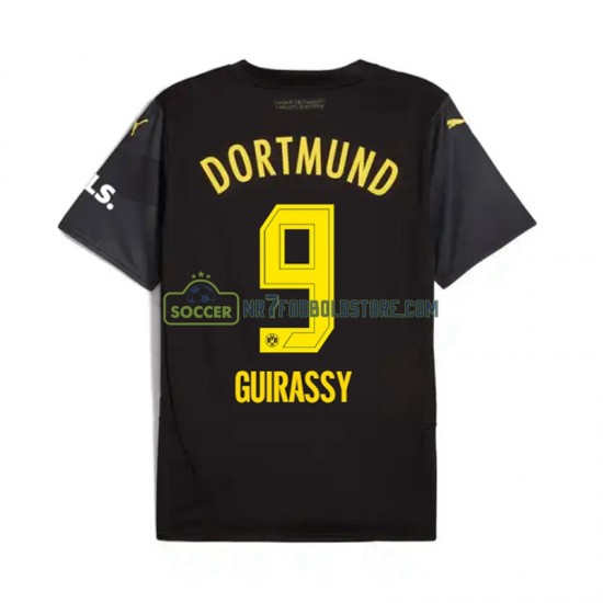 Borussia Dortmund Trøje Serhou Guirassy 9 Mænd Udebane Fodboldsæt 2024-2025 Kortærmet