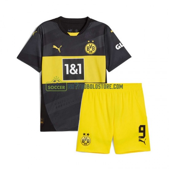 Borussia Dortmund Trøje Serhou Guirassy 9 Børn Udebane Fodboldsæt 2024-2025 Kortærmet