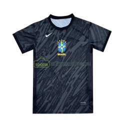 Brasilien Trøje Målmand Mænd Udebane Fodboldsæt 2024 Kortærmet